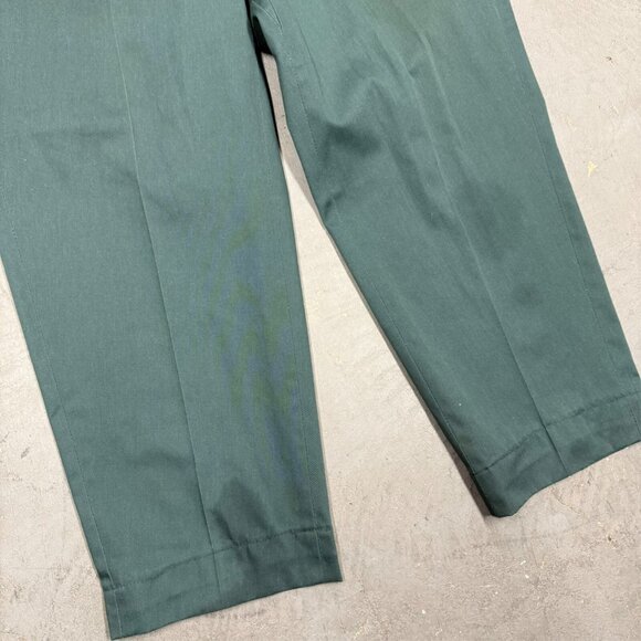 Vintage 60s 70s Koratron Work Pants Lightning Zipper 38x27 - Picture 3 of 12